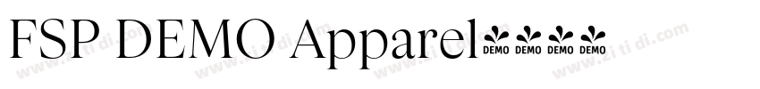FSP DEMO Apparel字体转换